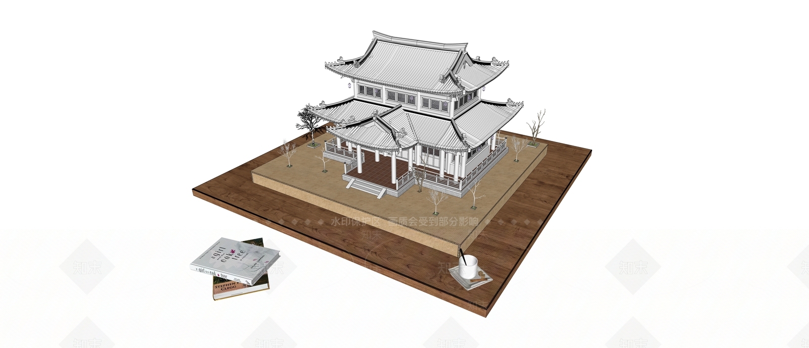 建筑沙盘SU模型下载【ID:1140942202】