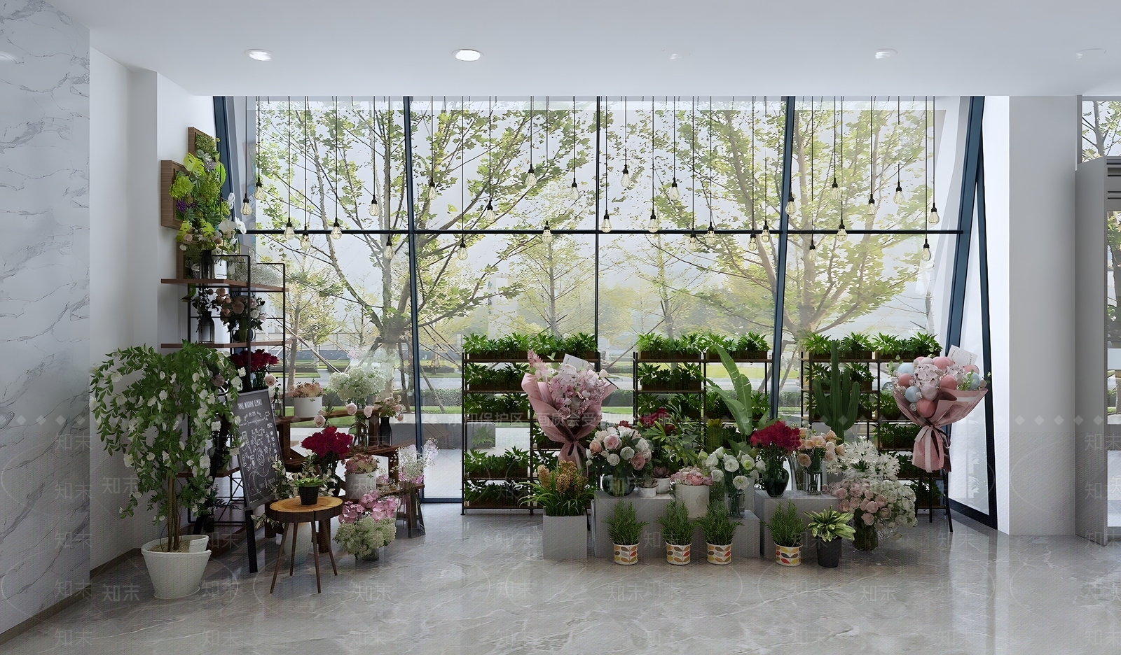 现代花店SU模型下载【ID:1140948444】