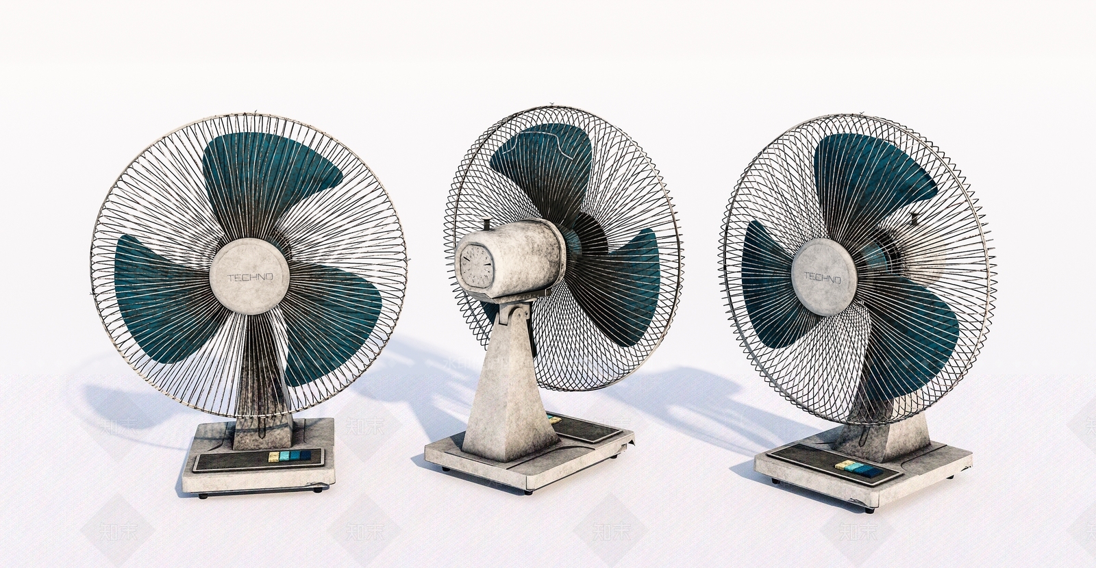老旧电风扇3D模型下载【ID:1140948019】
