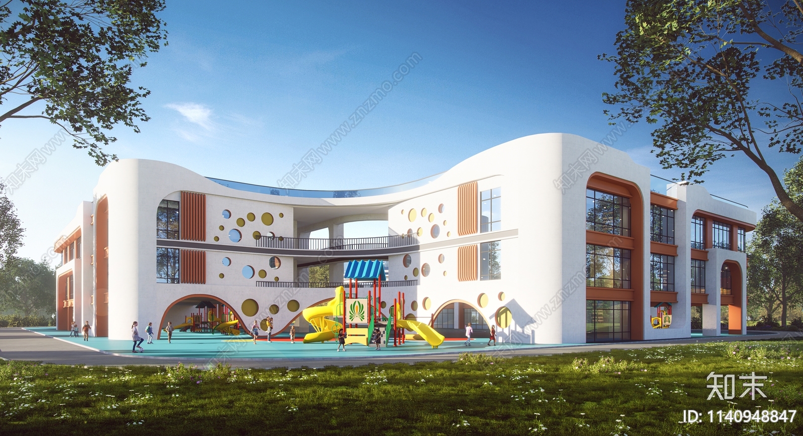 横沟幼儿园建筑施工图下载【ID:1140948847】