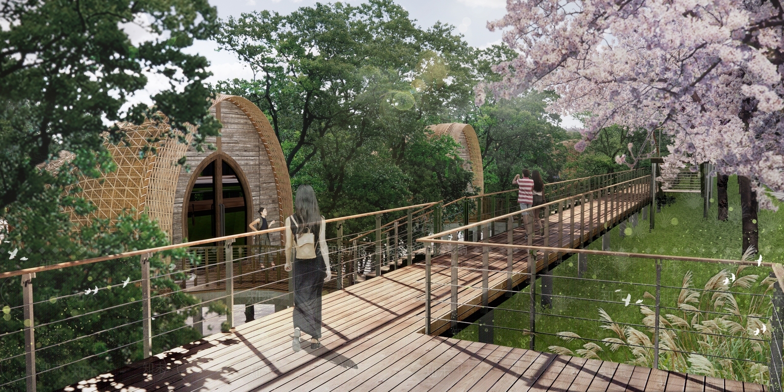 现代木屋建筑SU模型下载【ID:1140953362】