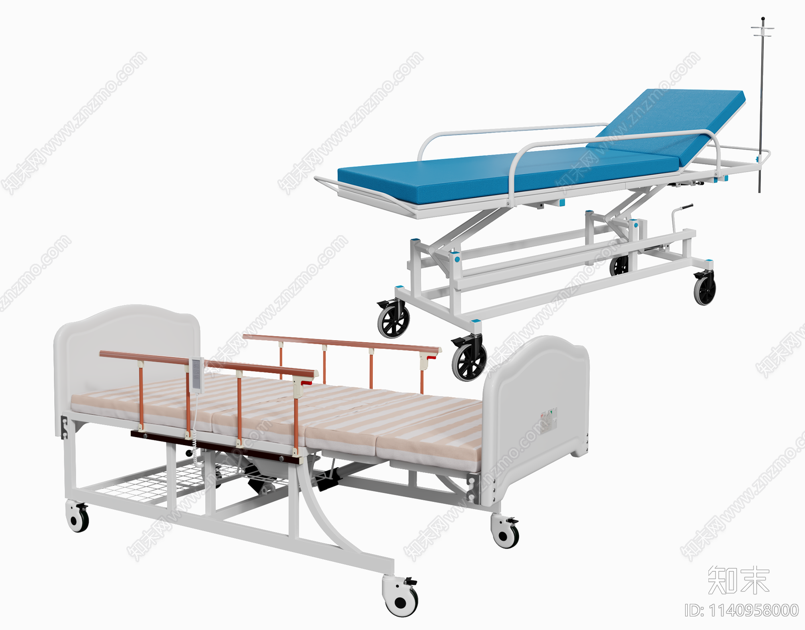 病床护理床医疗设备器材SU模型下载【ID:1140958000】