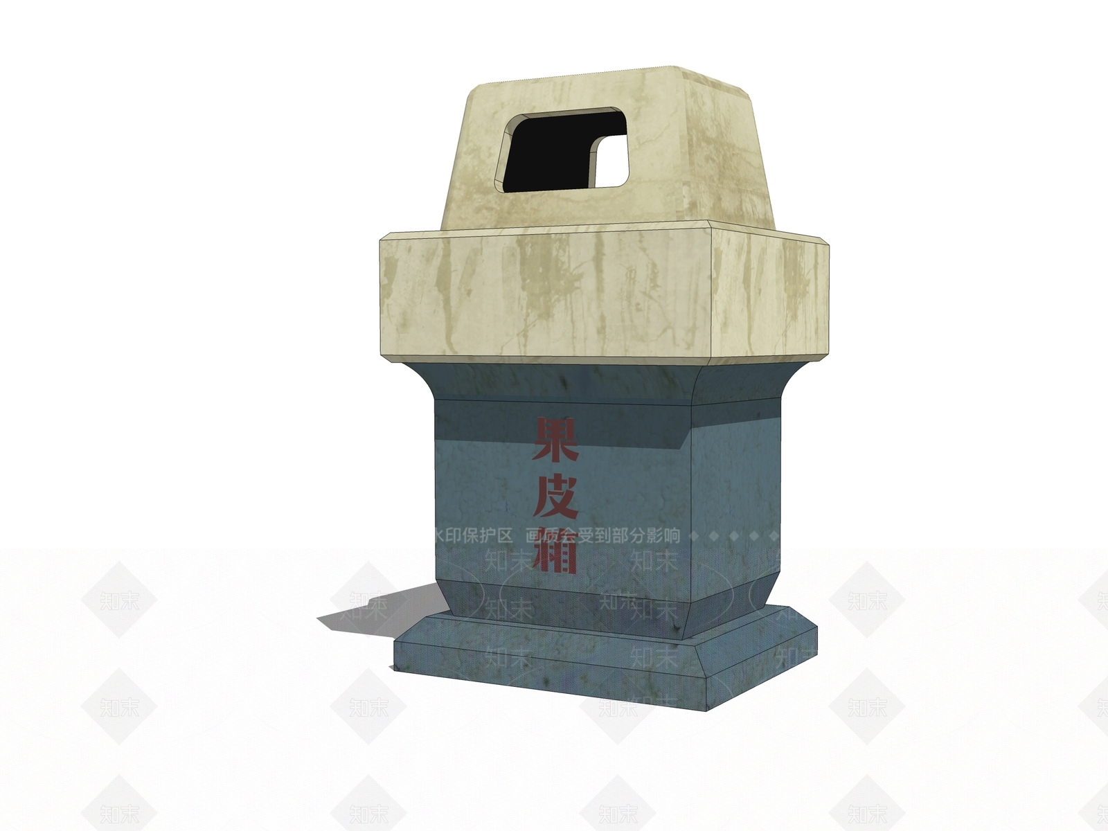 现代垃圾桶SU模型下载【ID:1148173718】