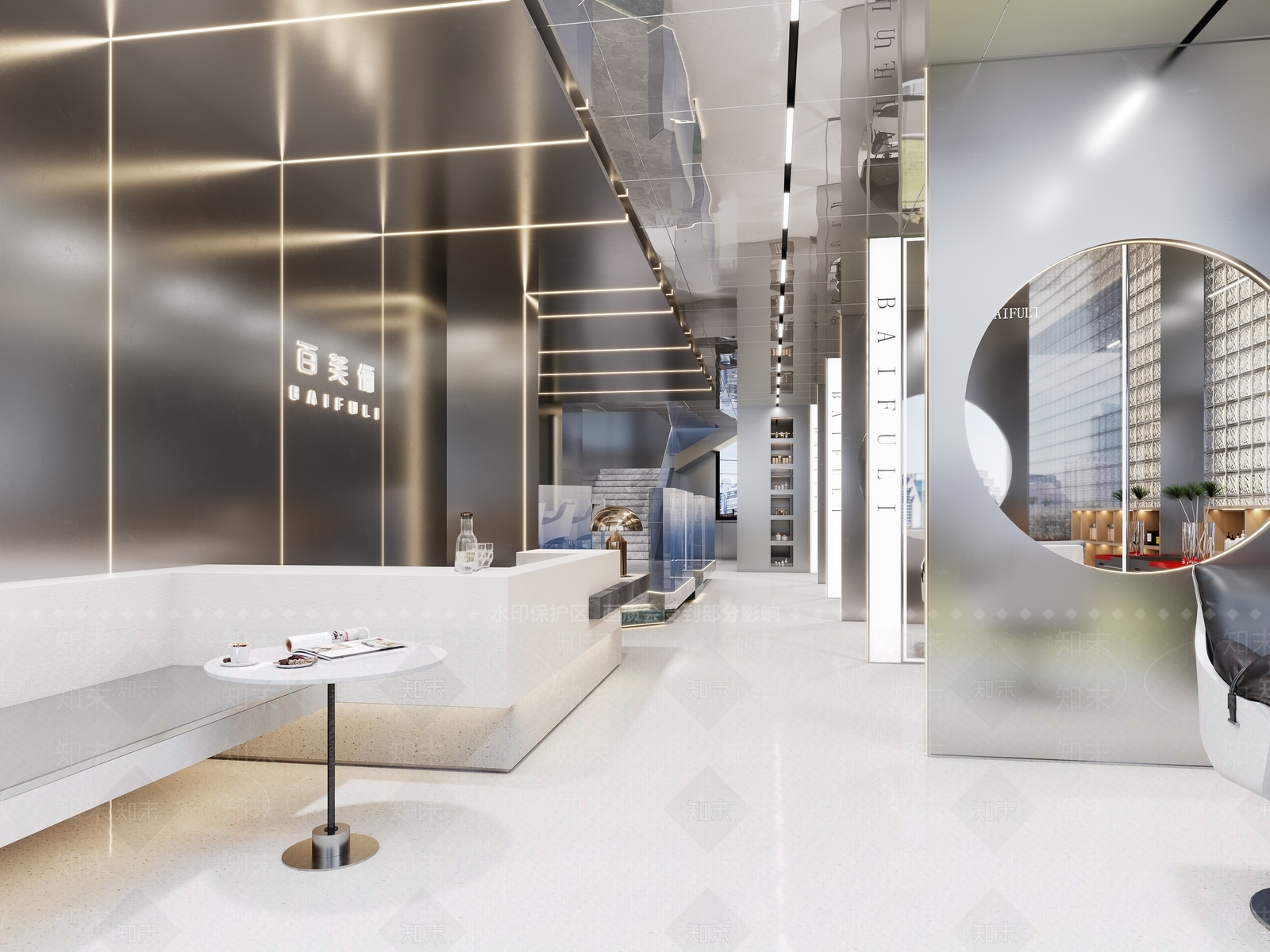 现代美发店3D模型下载【ID:1140991318】