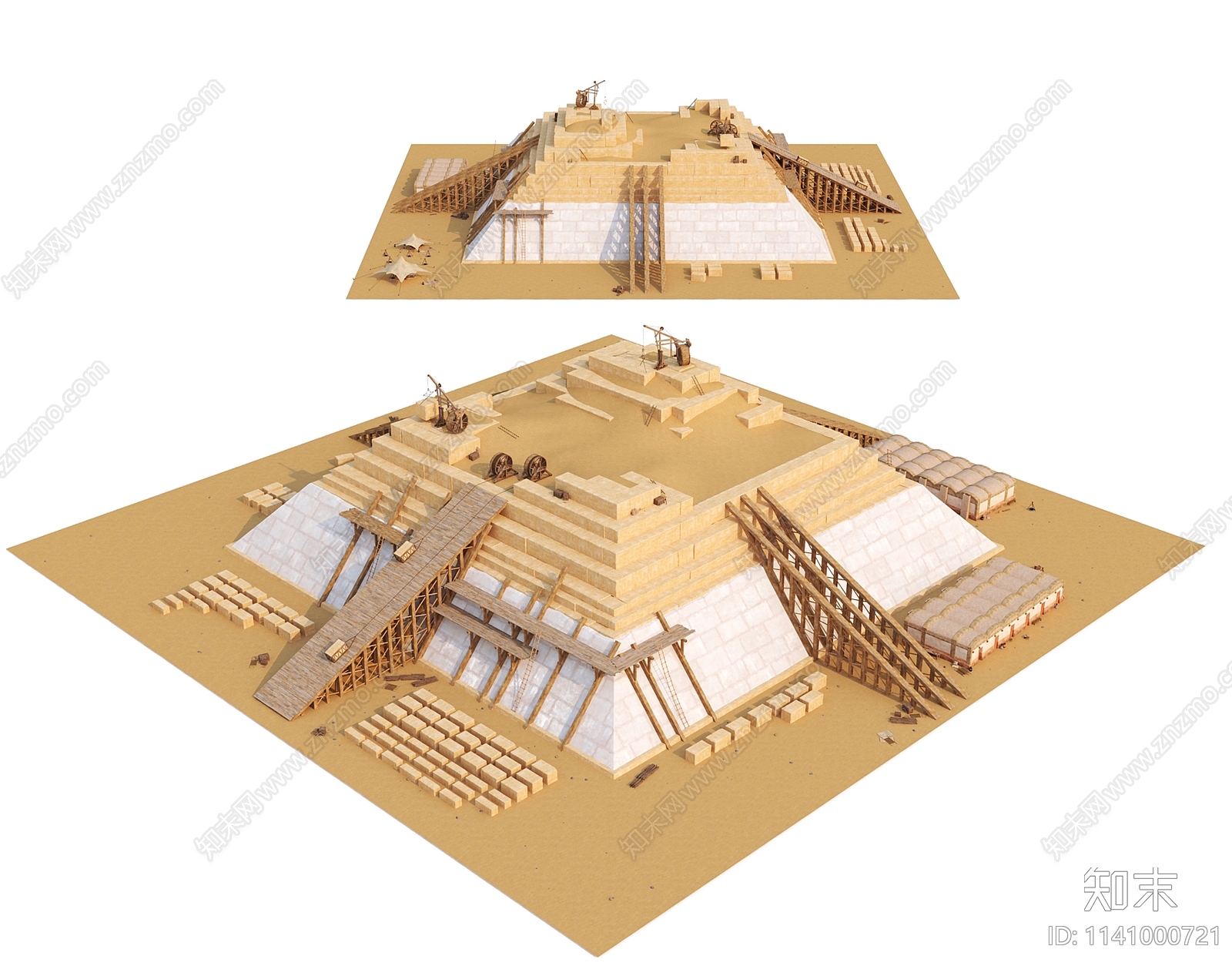 现代艺术风格建筑3D模型下载【ID:1141000721】