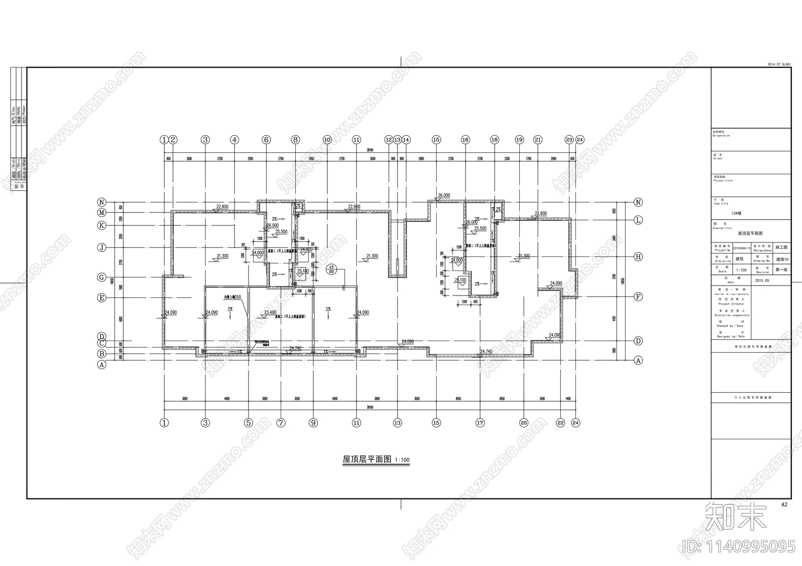 住宅区建筑cad施工图下载【ID:1140995095】