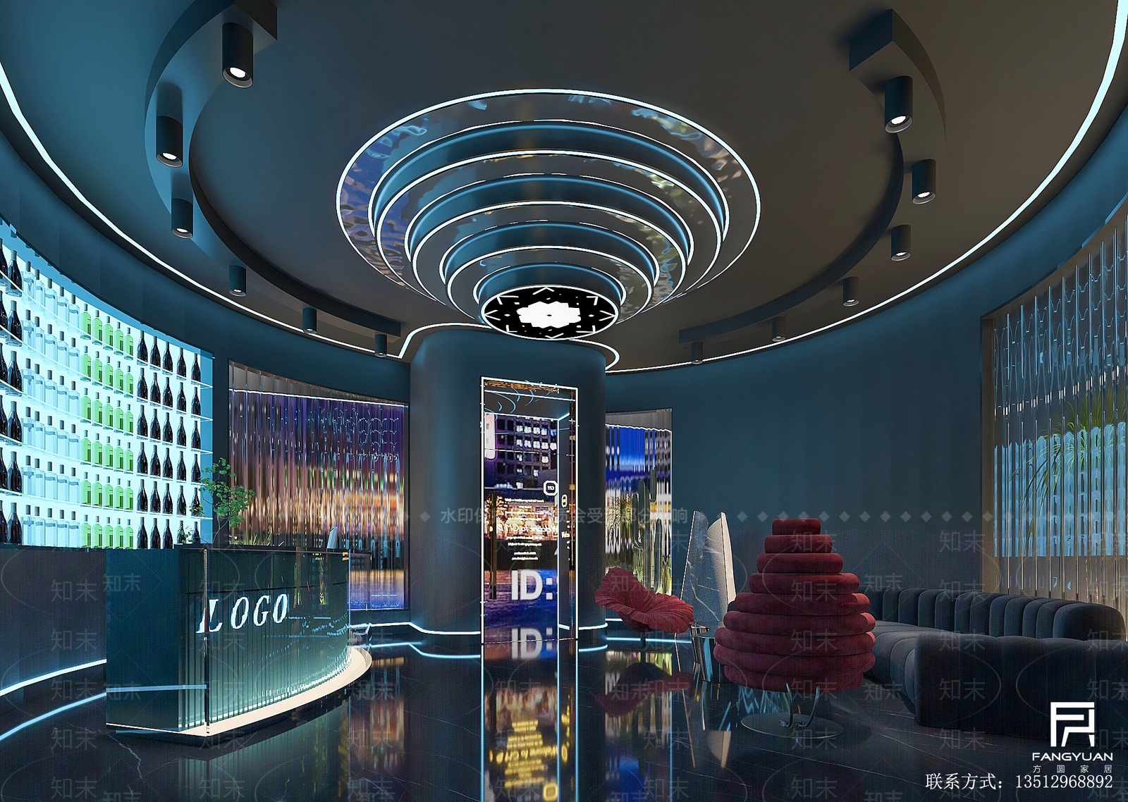 现代酒吧3D模型下载【ID:1213912568】