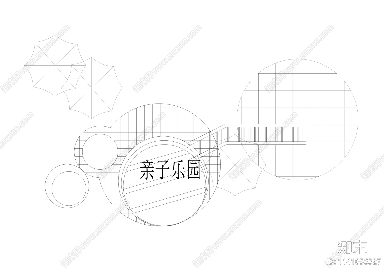 园林景观小品cad施工图下载【ID:1141056327】