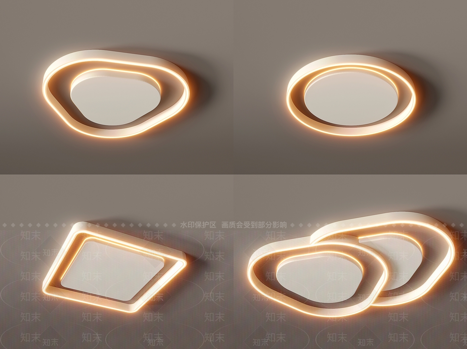 现代简约大气高档客厅灯SU模型下载【ID:1141061407】