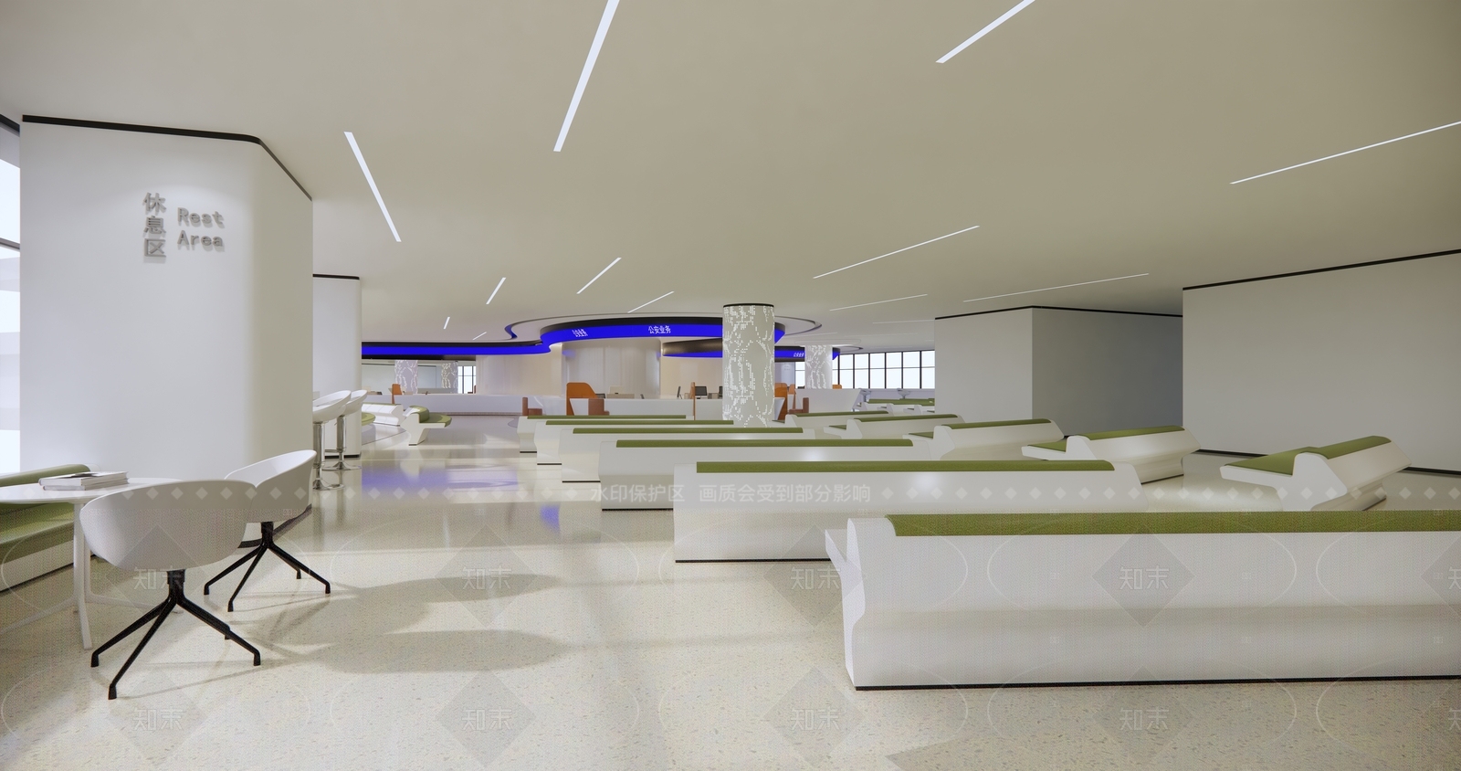 现代办事大厅SU模型下载【ID:1141080172】