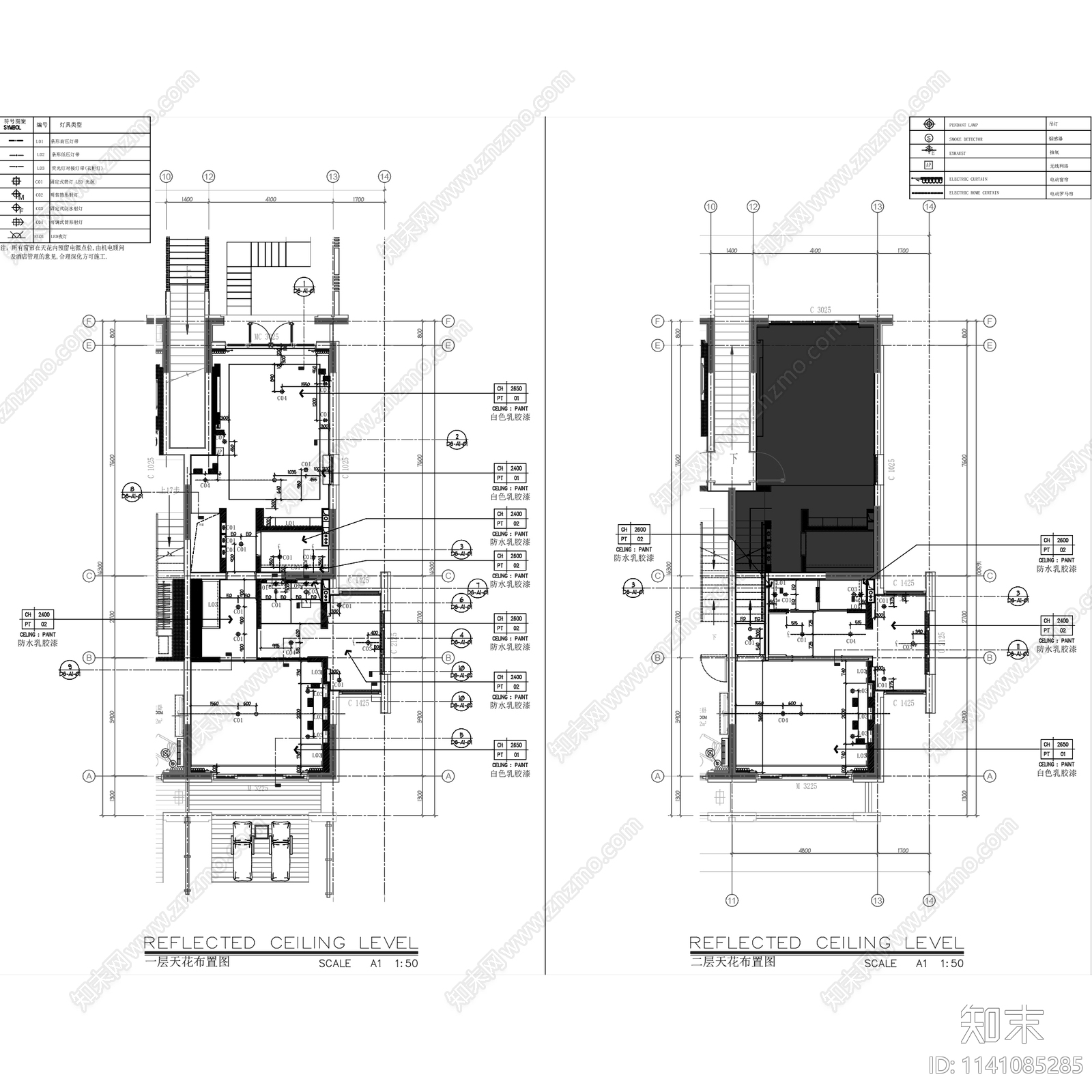 原木现代丽江复华度世界二层联排别墅室内家装cad施工图下载【ID:1141085285】