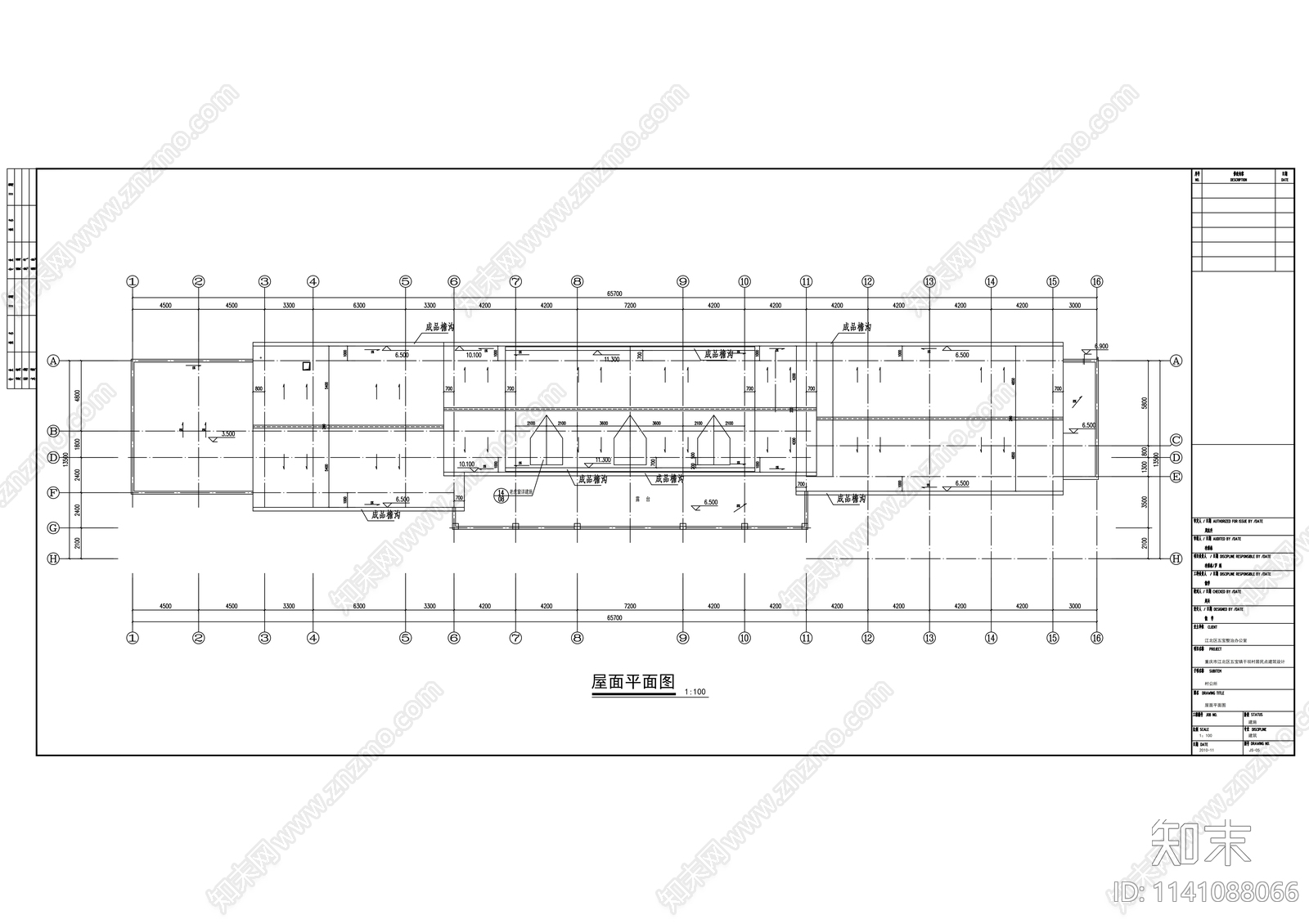 幼儿园综合楼建筑cad施工图下载【ID:1141088066】