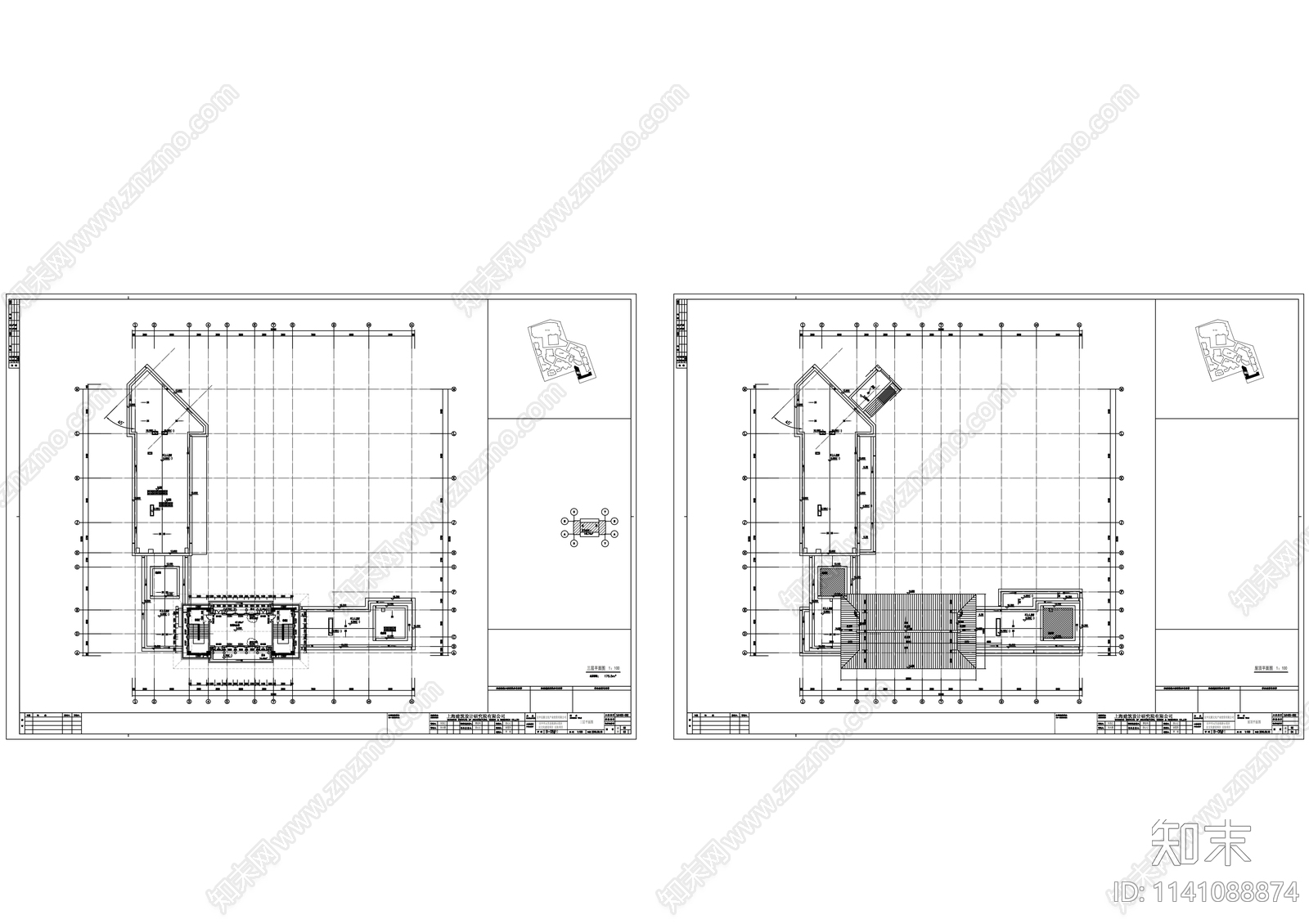 仿古商业建筑cad施工图下载【ID:1141088874】