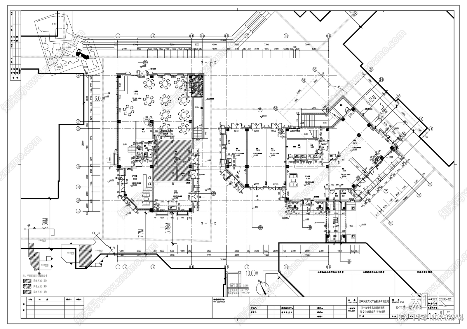 商业建筑cad施工图下载【ID:1141089624】