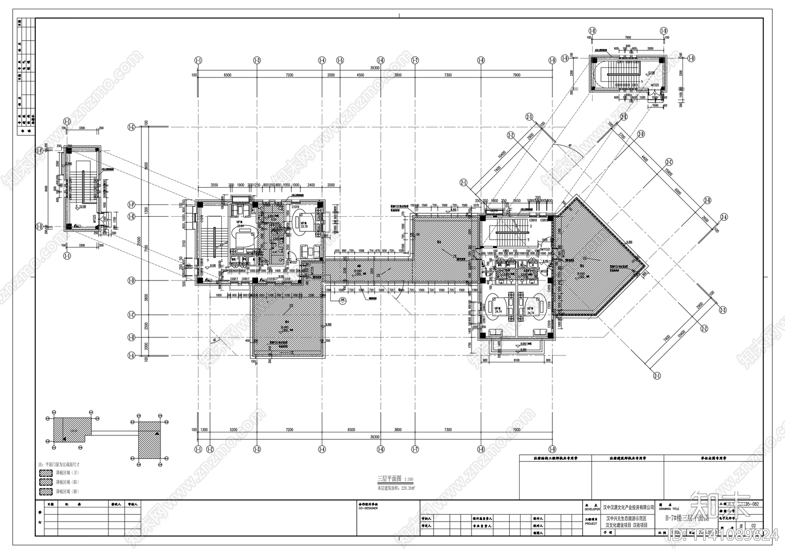 商业建筑cad施工图下载【ID:1141089624】