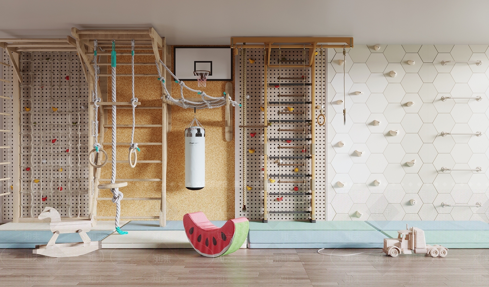 攀岩墙3D模型下载【ID:1141110722】