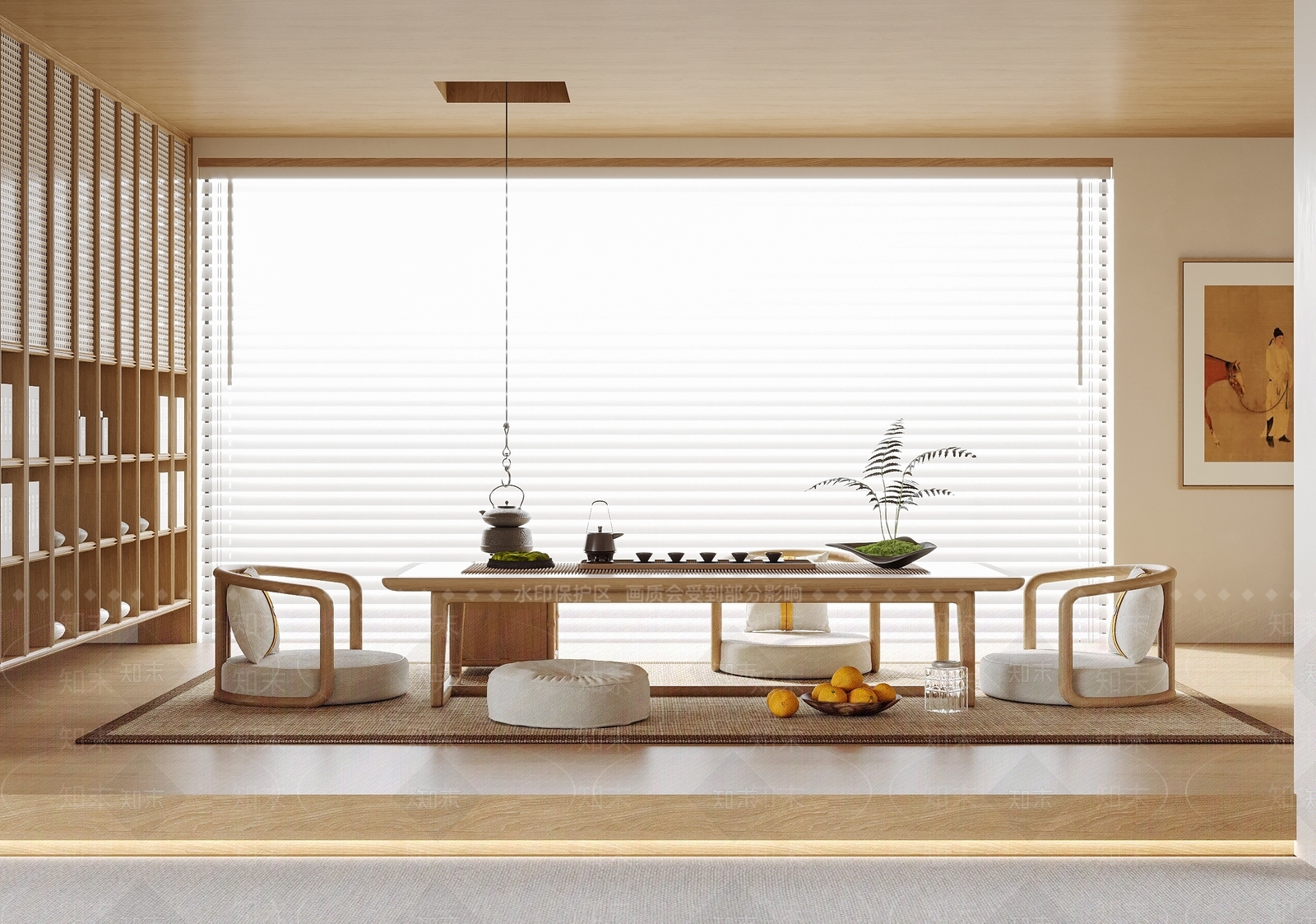 日式榻榻米茶室3D模型下载【ID:1141111111】