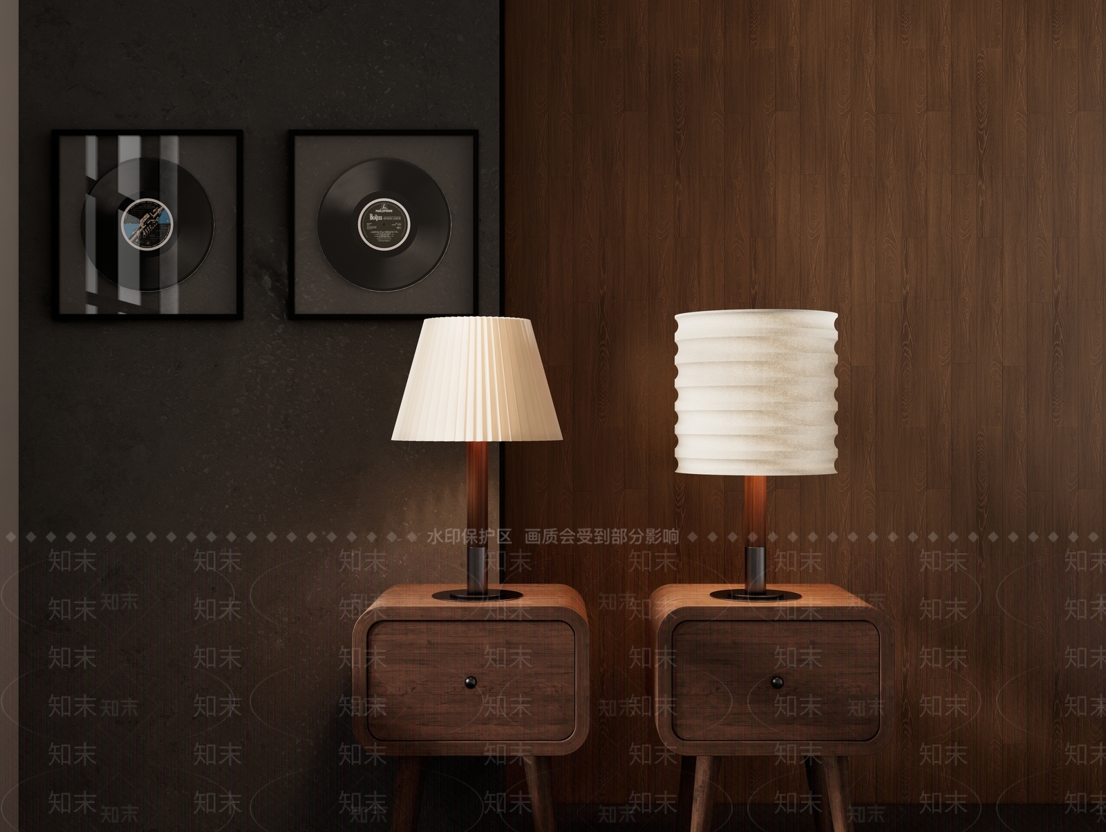 现代简约创意台灯SU模型下载【ID:1141126442】