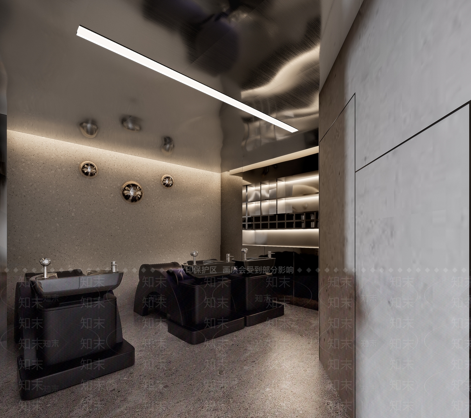现代美发店3D模型下载【ID:1141131448】