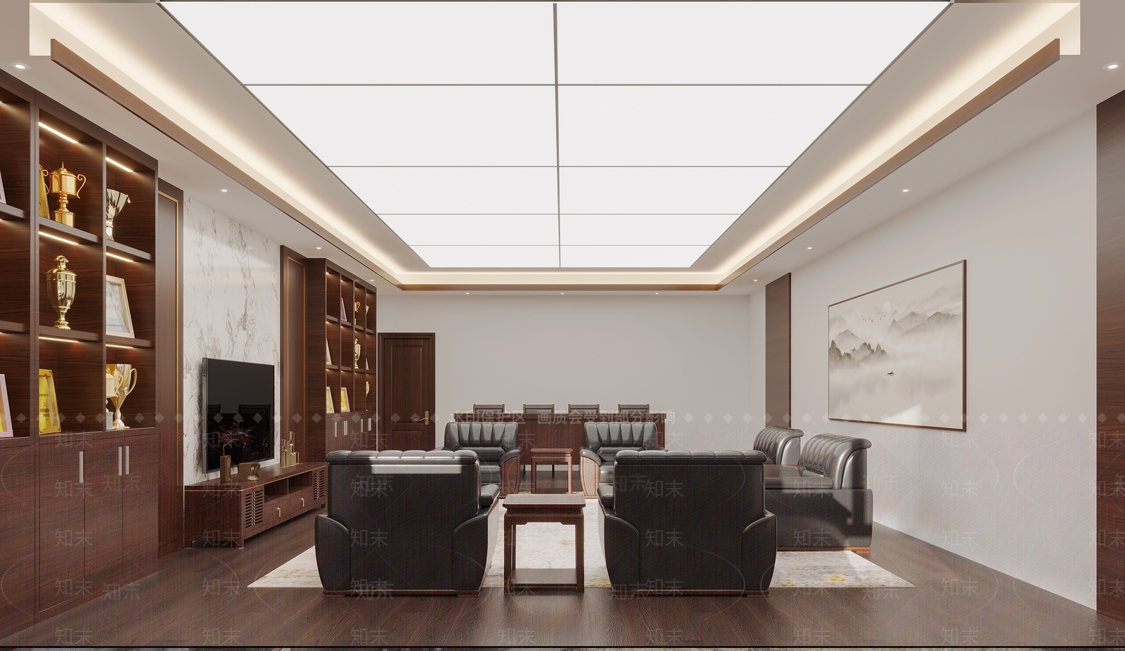 现代政府公共办公室3D模型下载【ID:1141143369】