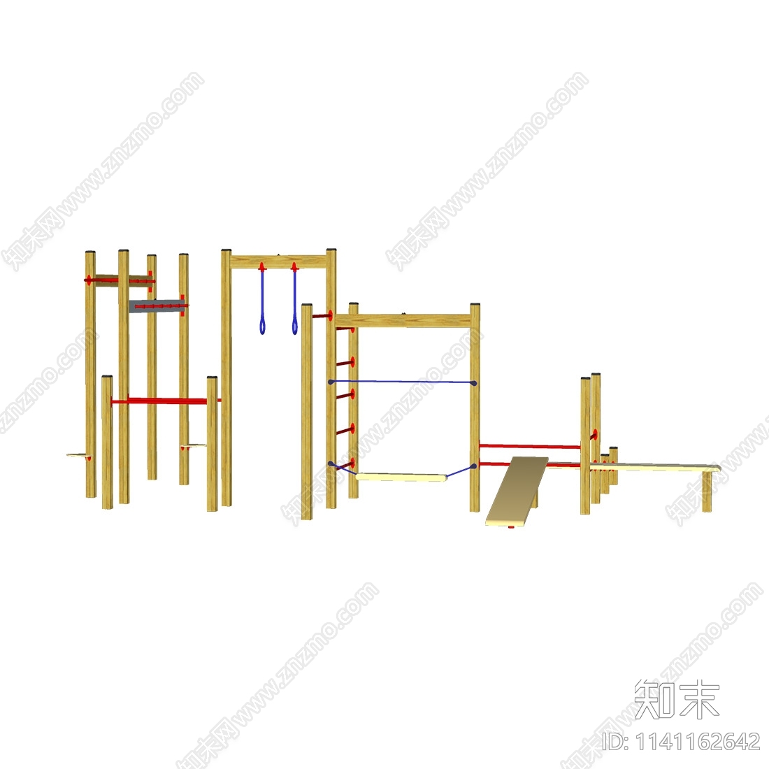 公共健身器材SU模型下载【ID:1141162642】