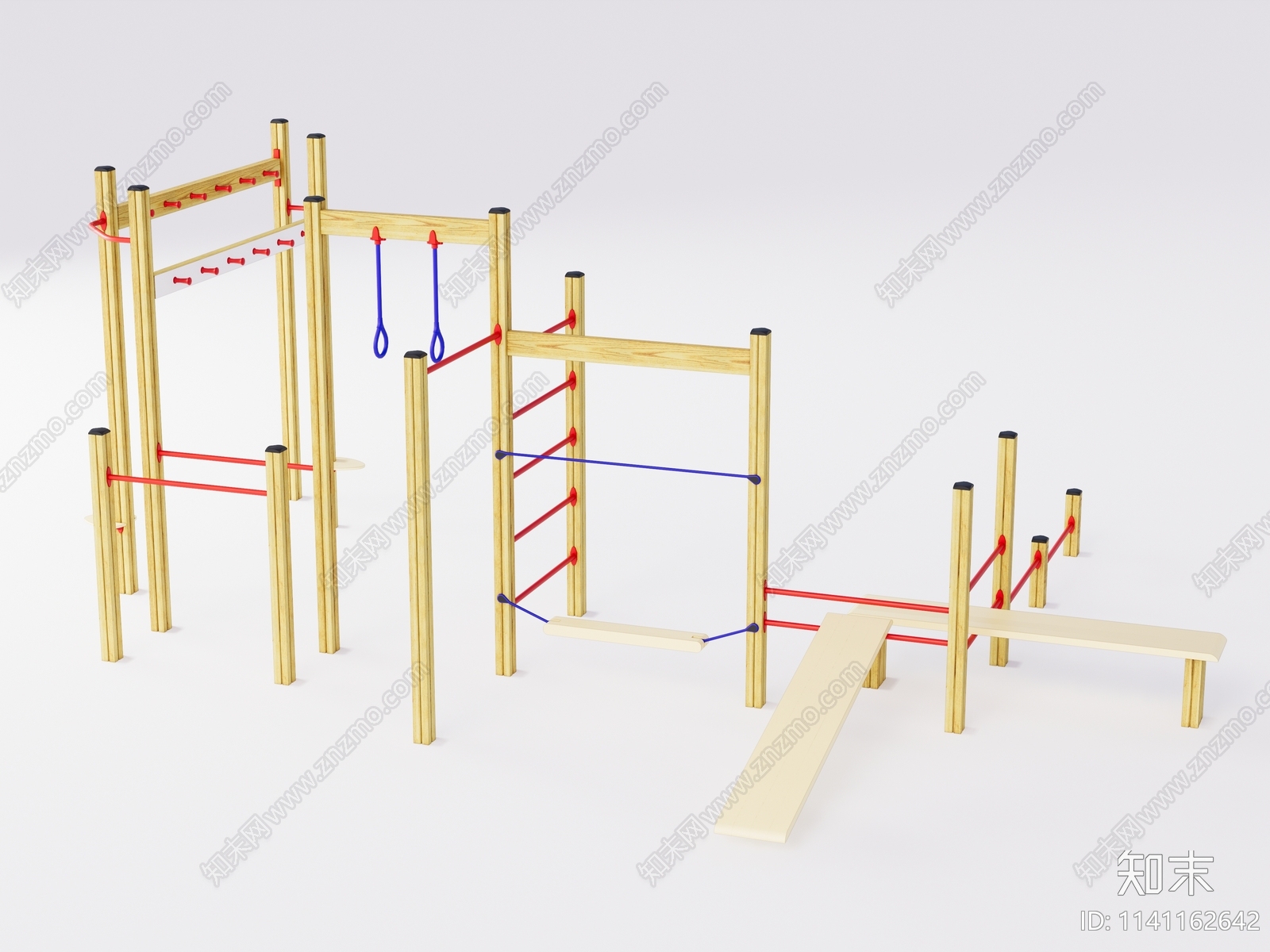 公共健身器材SU模型下载【ID:1141162642】