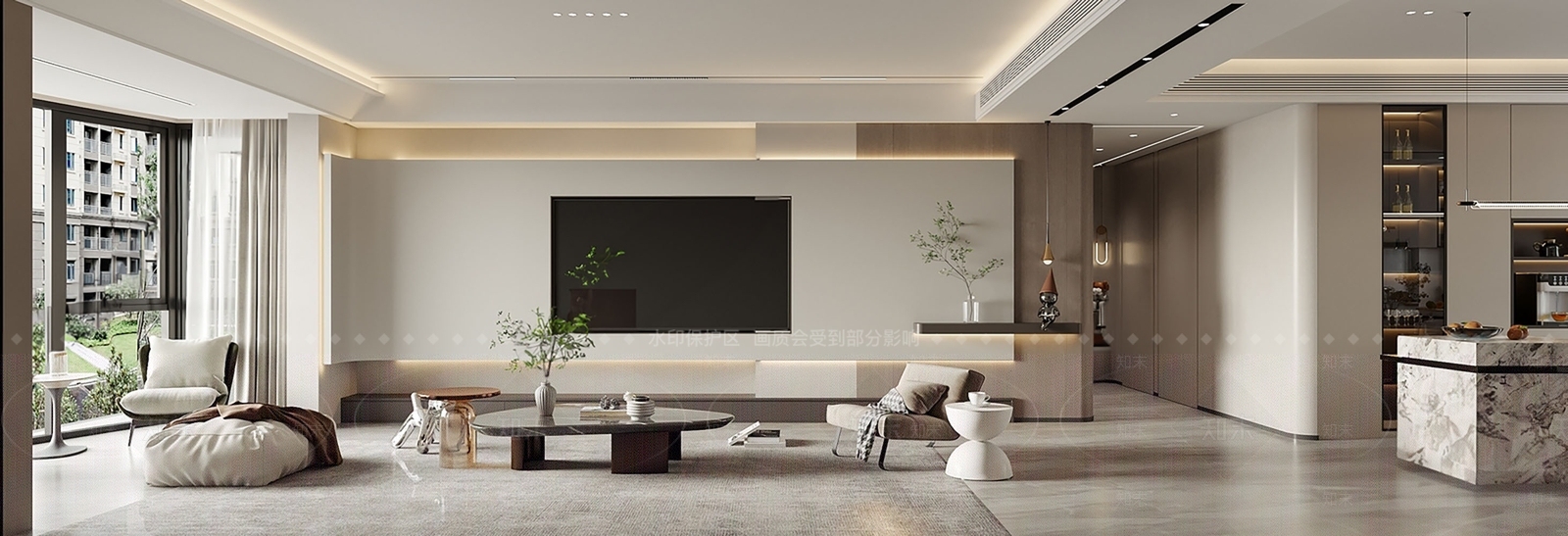 现代客餐厅SU模型下载【ID:1141163682】