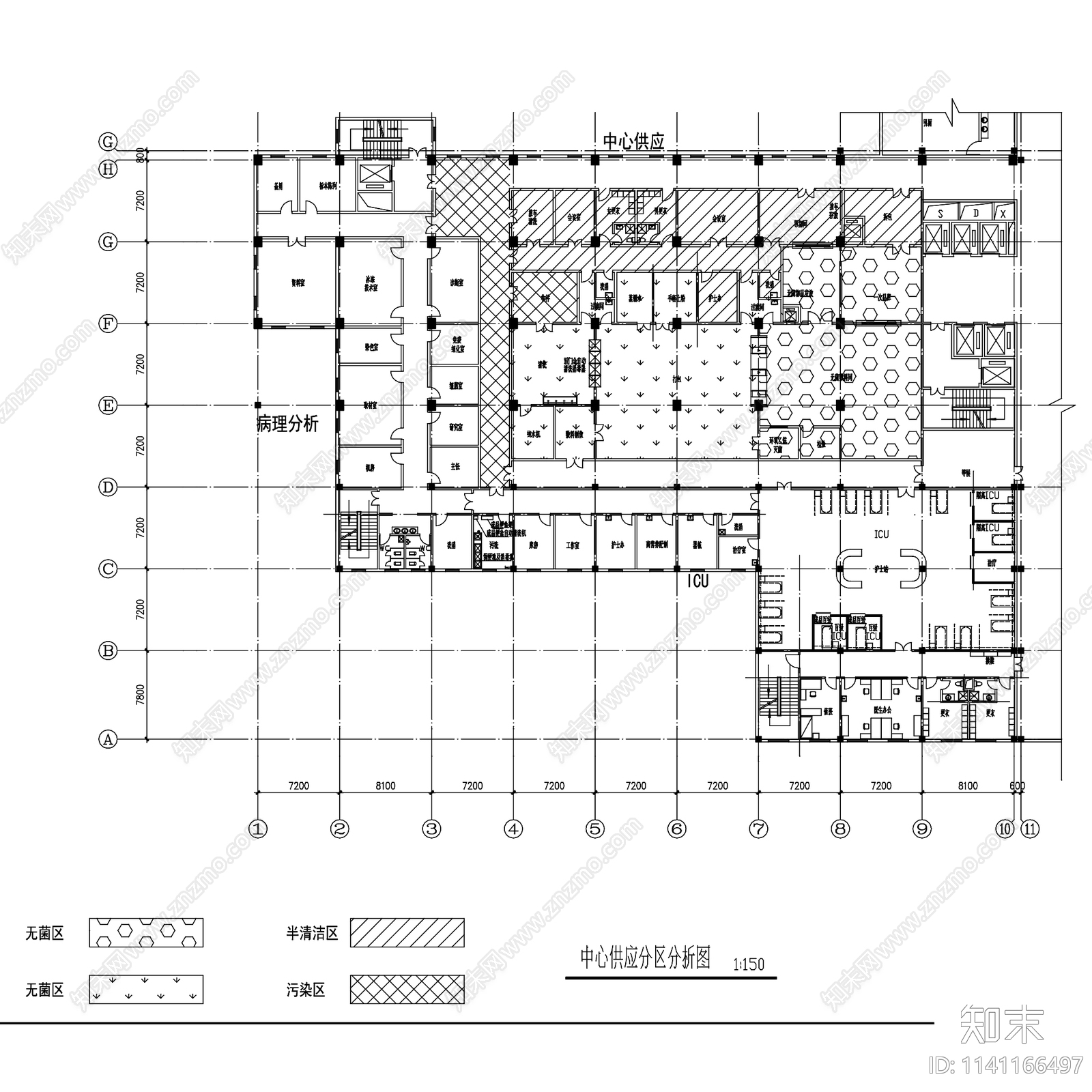 北京平煤集团总医院建筑cad施工图下载【ID:1141166497】