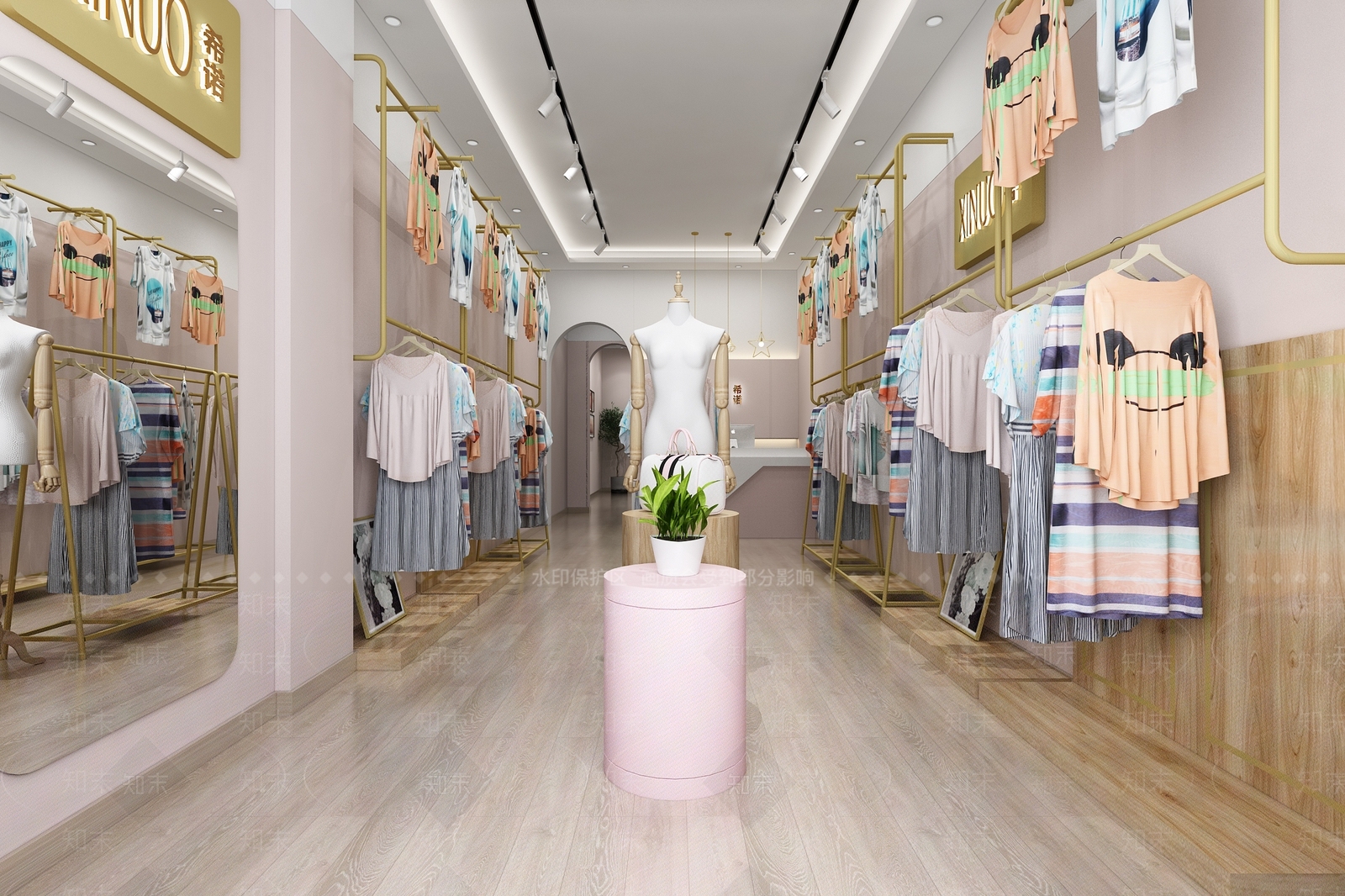 现代服装鞋店3D模型下载【ID:1141173209】