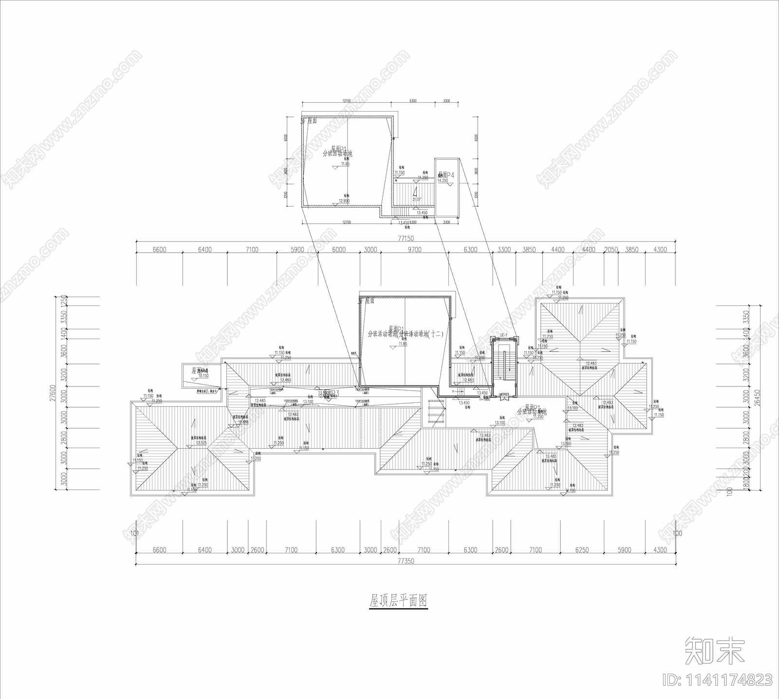 幼儿园建筑cad施工图下载【ID:1141174823】