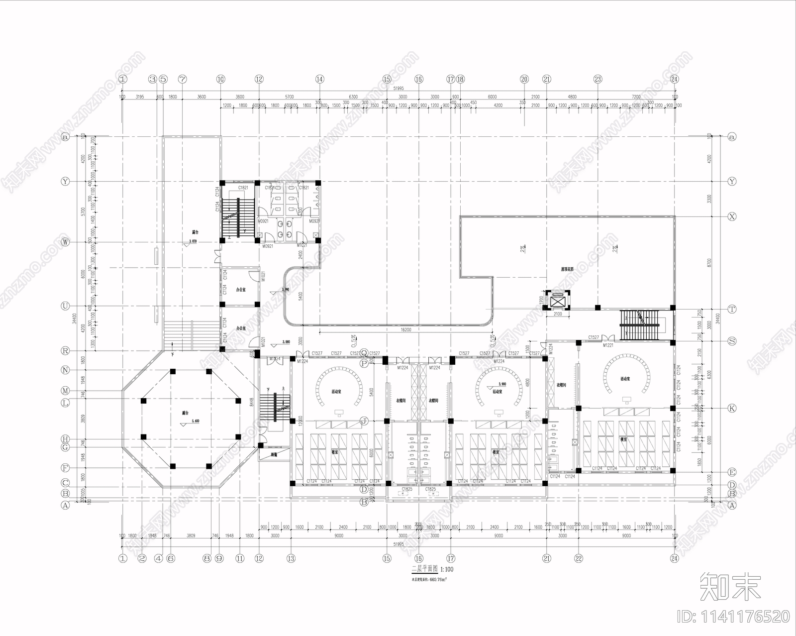 幼儿园建筑cad施工图下载【ID:1141176520】