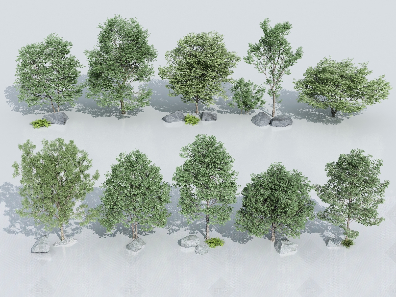 树木SU模型下载【ID:1141179406】