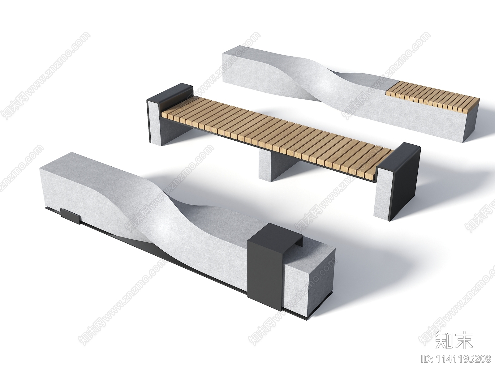 现代户外椅3D模型下载【ID:1141195208】