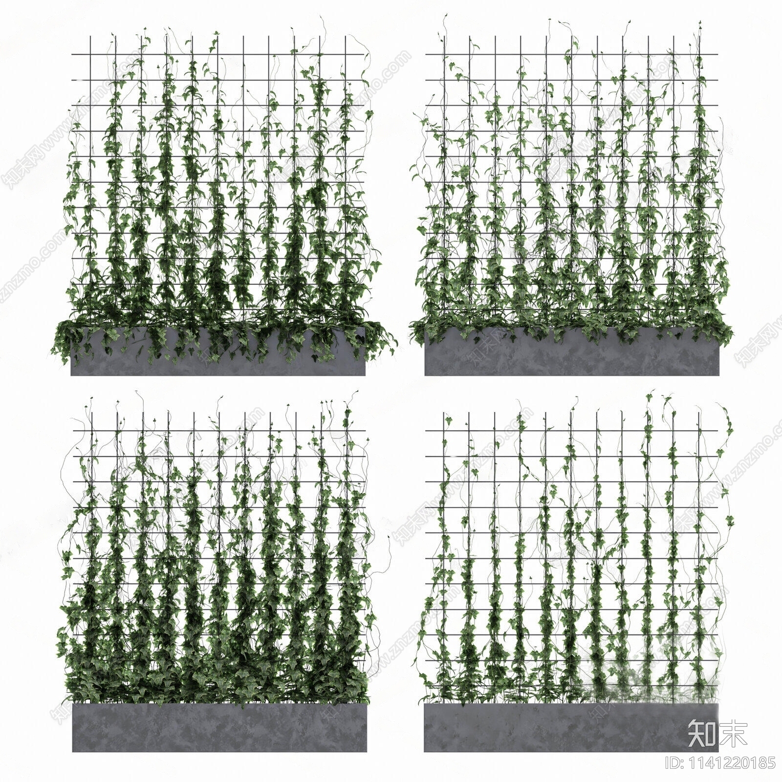 藤蔓绿植墙3D模型下载【ID:1141220185】