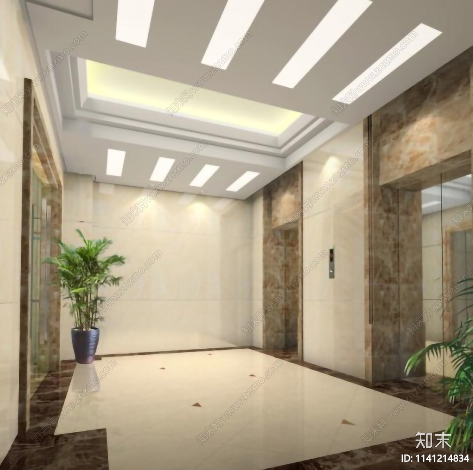 办公空间装修cad施工图下载【ID:1141214834】
