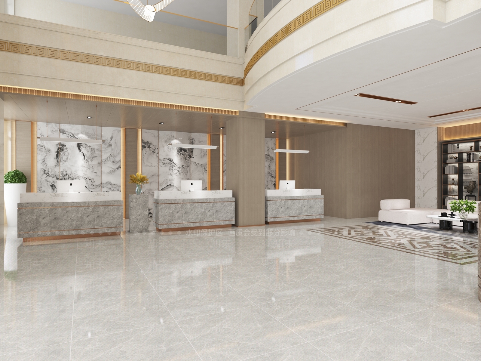 现代售楼处3D模型下载【ID:1213916824】