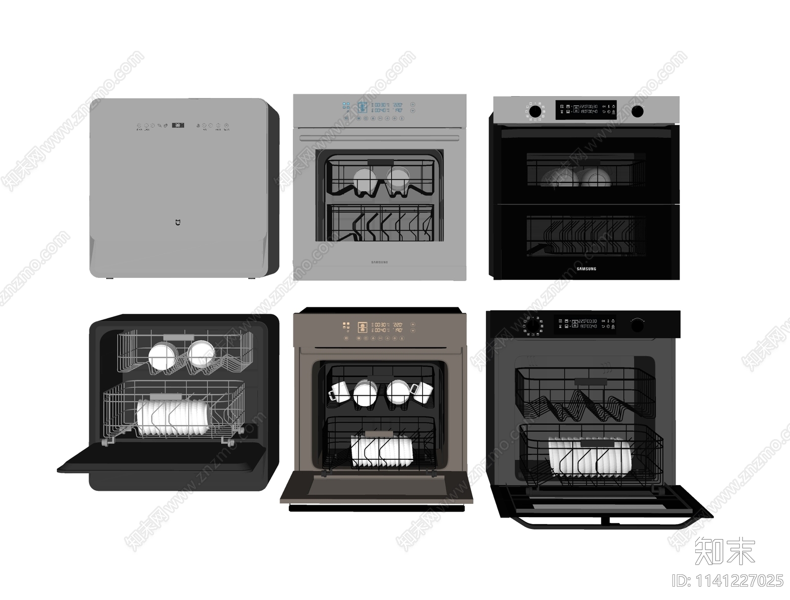 洗碗机SU模型下载【ID:1141227025】