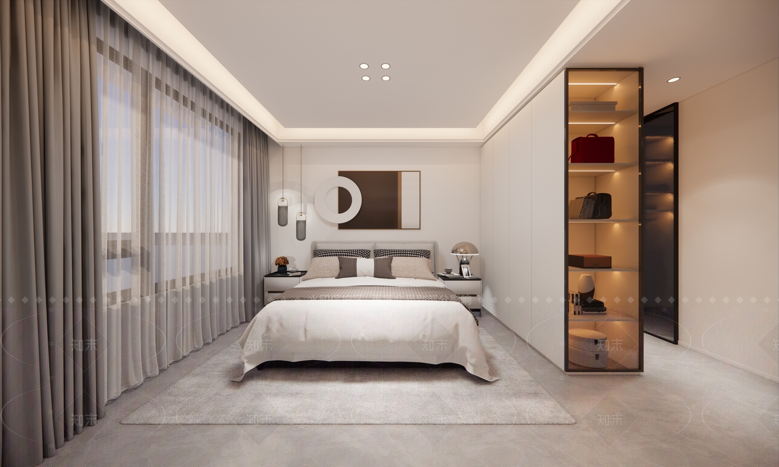 现代家居卧室SU模型下载【ID:1216008972】