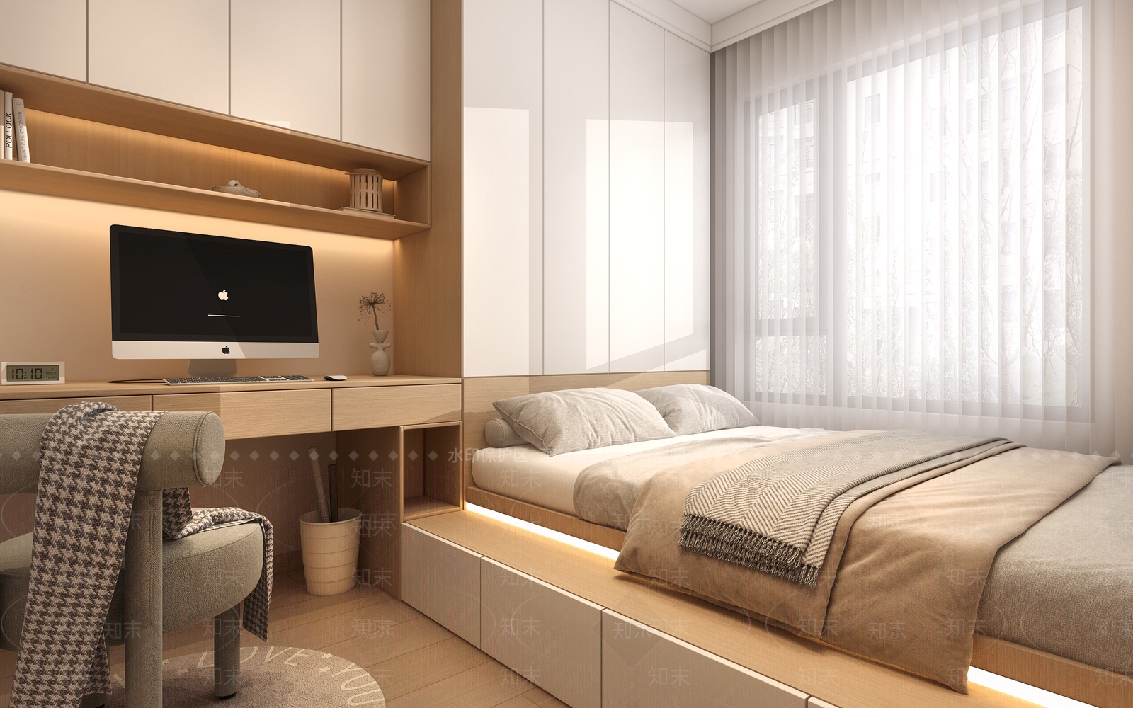 现代单身公寓3D模型下载【ID:1141231177】