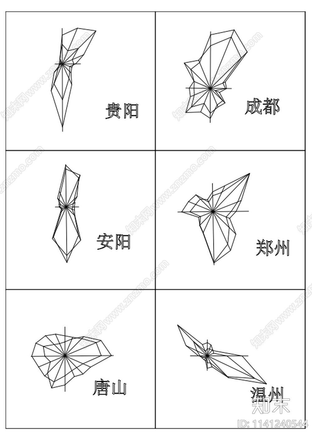 各地风玫瑰图施工图下载【ID:1141240544】