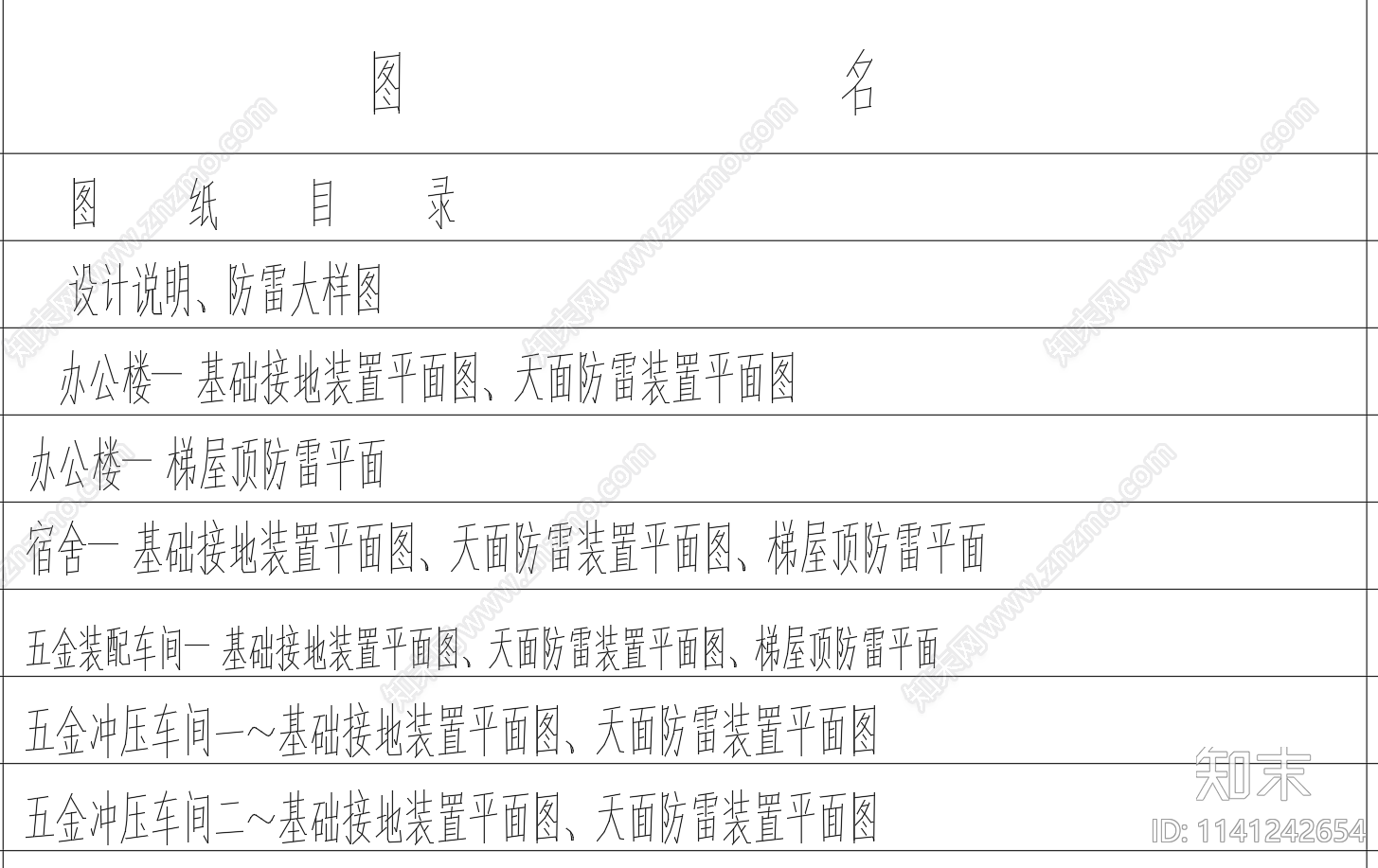 办公楼宿舍厂房防雷节点施工图下载【ID:1141242654】