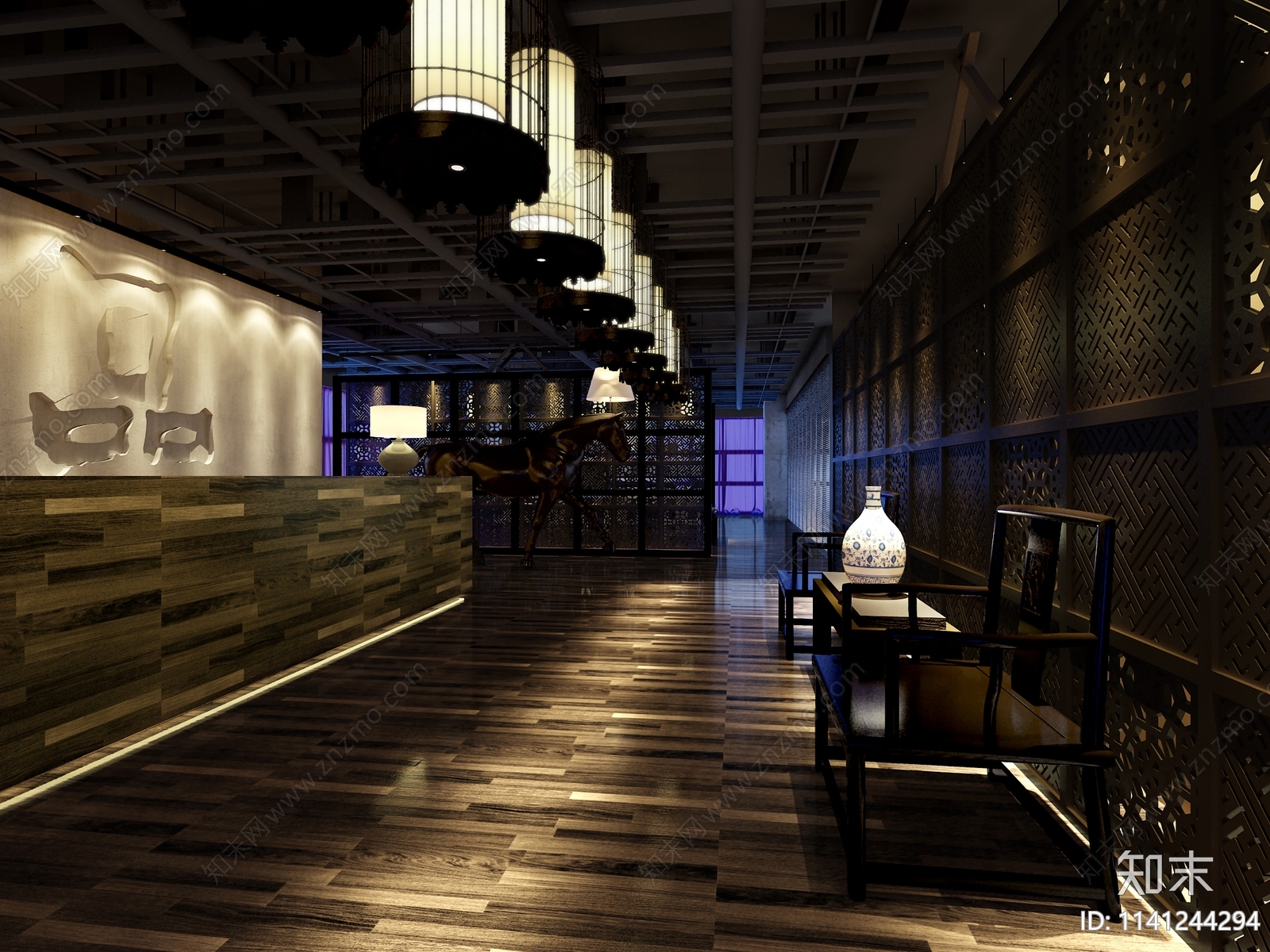 山东叙品办公空间装修cad施工图下载【ID:1141244294】