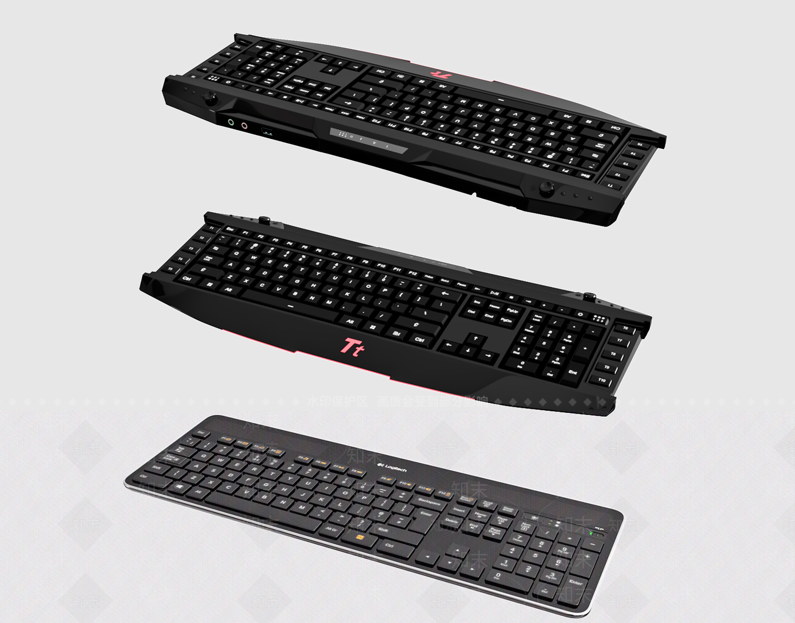 键盘电脑SU模型下载【ID:1141248820】