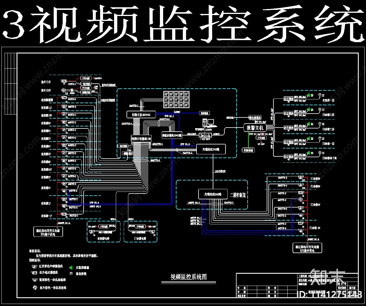 医院智能机房cad施工图下载【ID:1141275143】