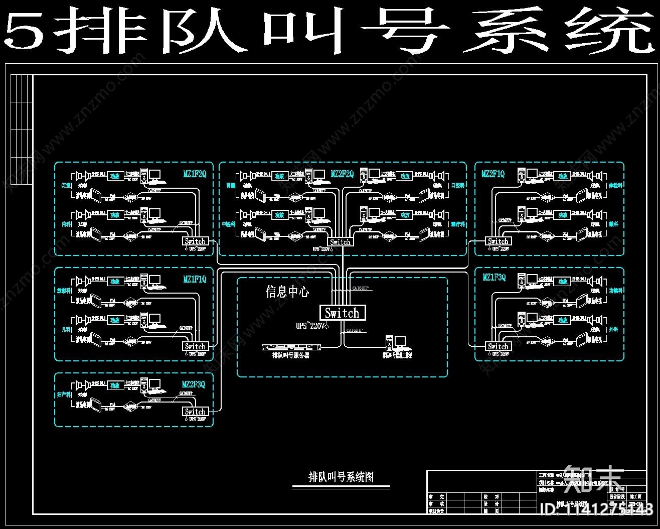 医院智能机房cad施工图下载【ID:1141275143】