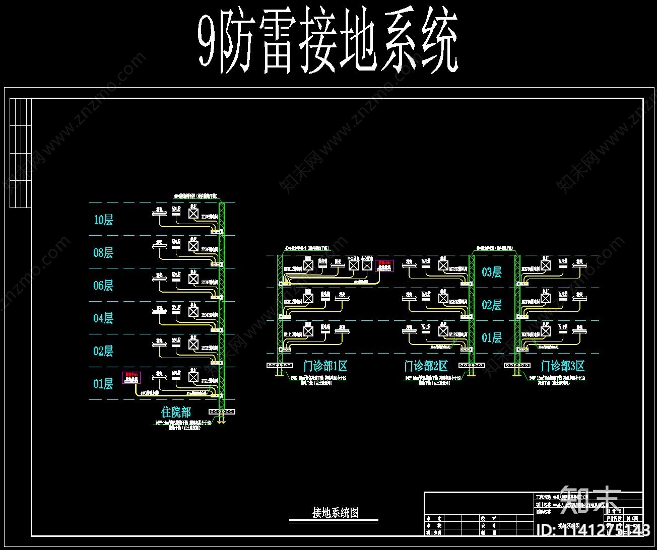 医院智能机房cad施工图下载【ID:1141275143】