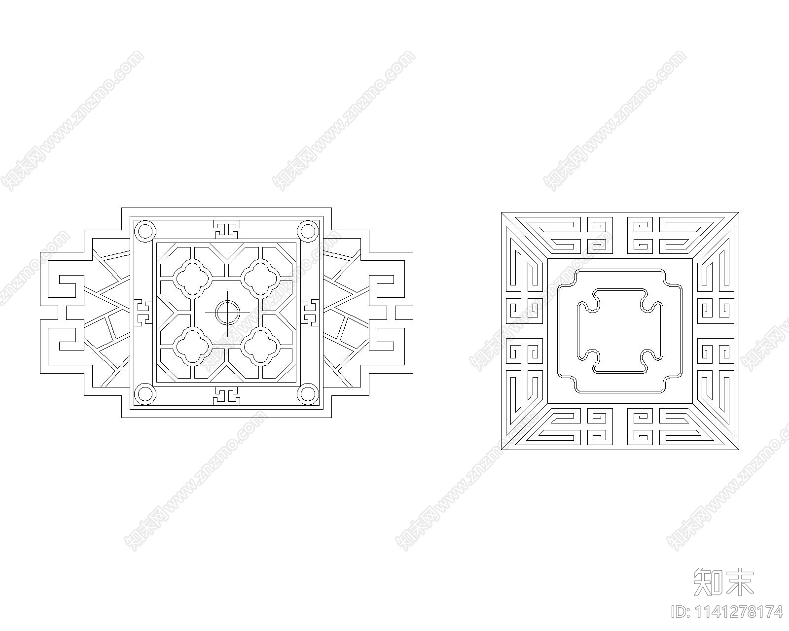 灯座cad施工图下载【ID:1141278174】