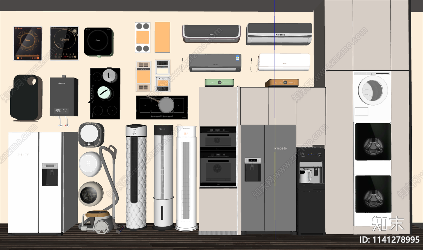 家用电器组合SU模型下载【ID:1141278995】