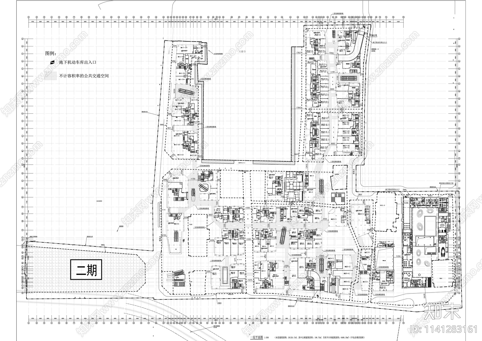 太古里商业街建筑平面图施工图下载【ID:1141283161】