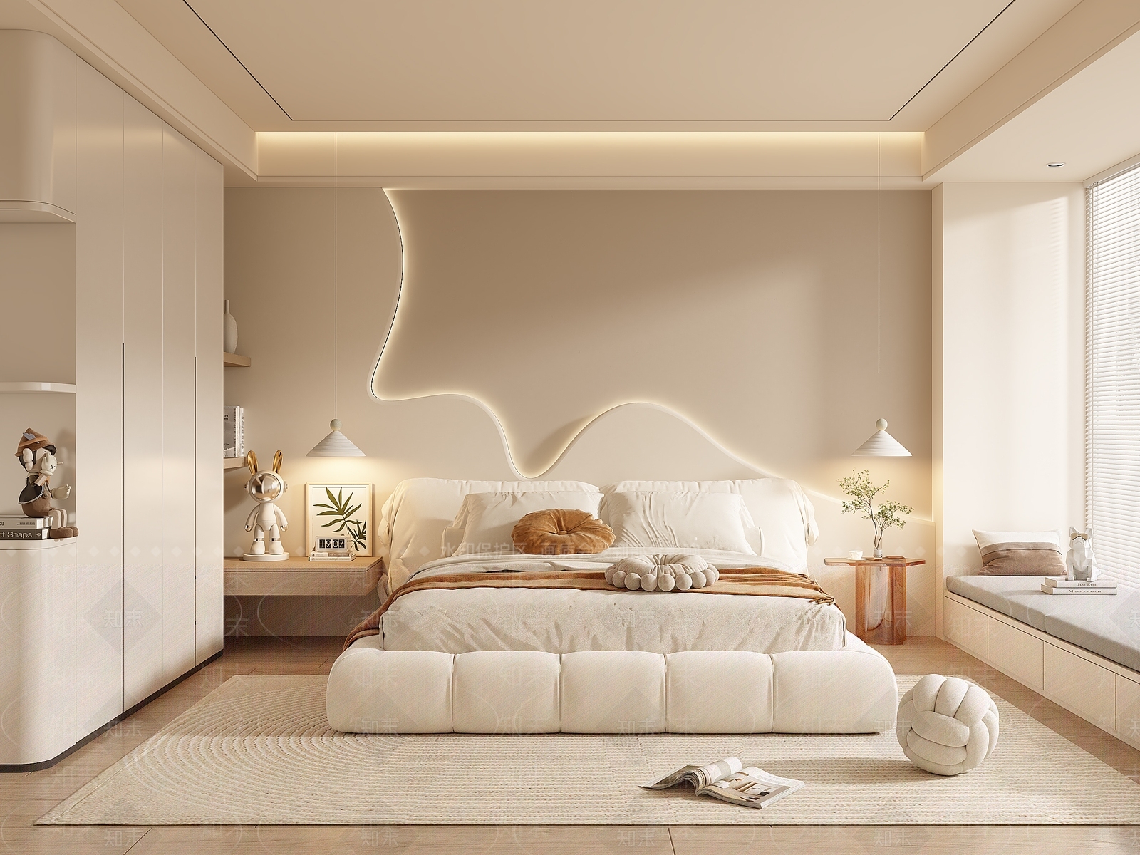 现代家居卧室SU模型下载【ID:1215200311】